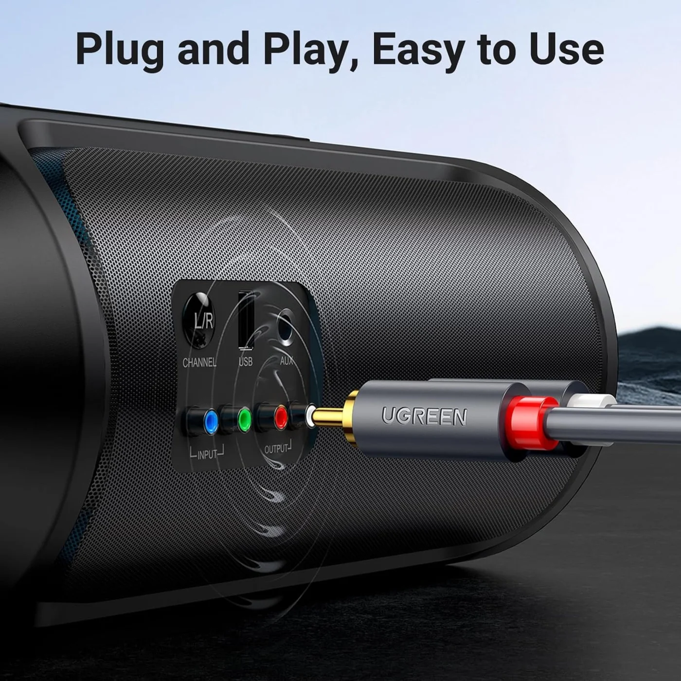 Cable de audio RCA R/L de 5m – Ugreen