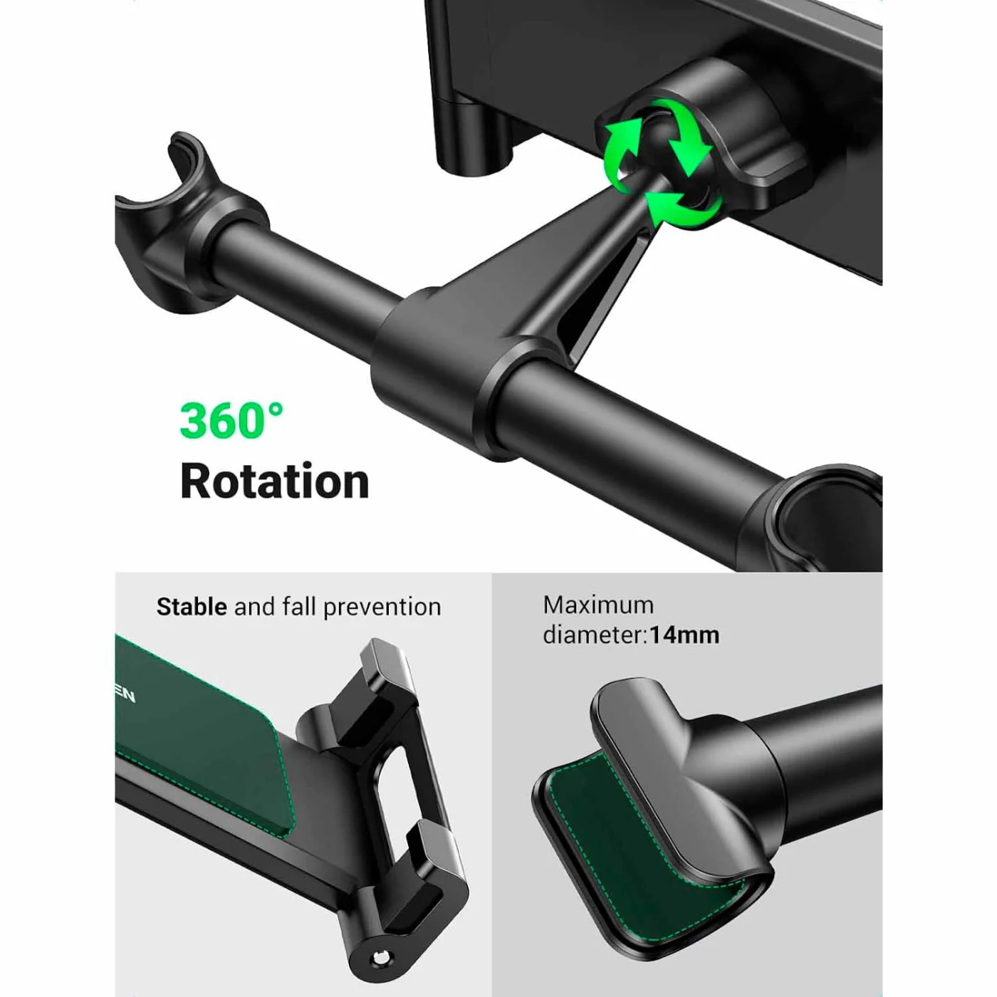 Soporte de Celular/Tablet para cabecera de auto – Ugreen