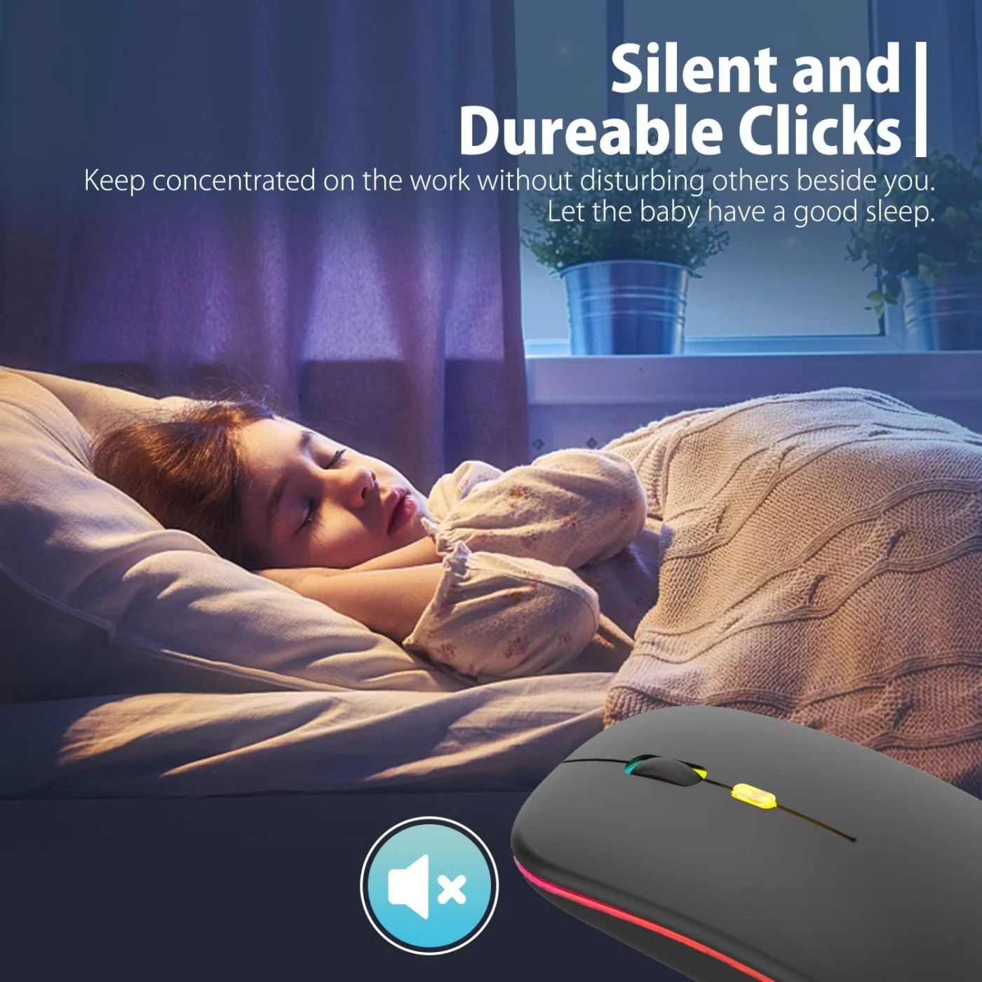 Mouse Inalámbrico USB/Bluetooth RGB – HP
