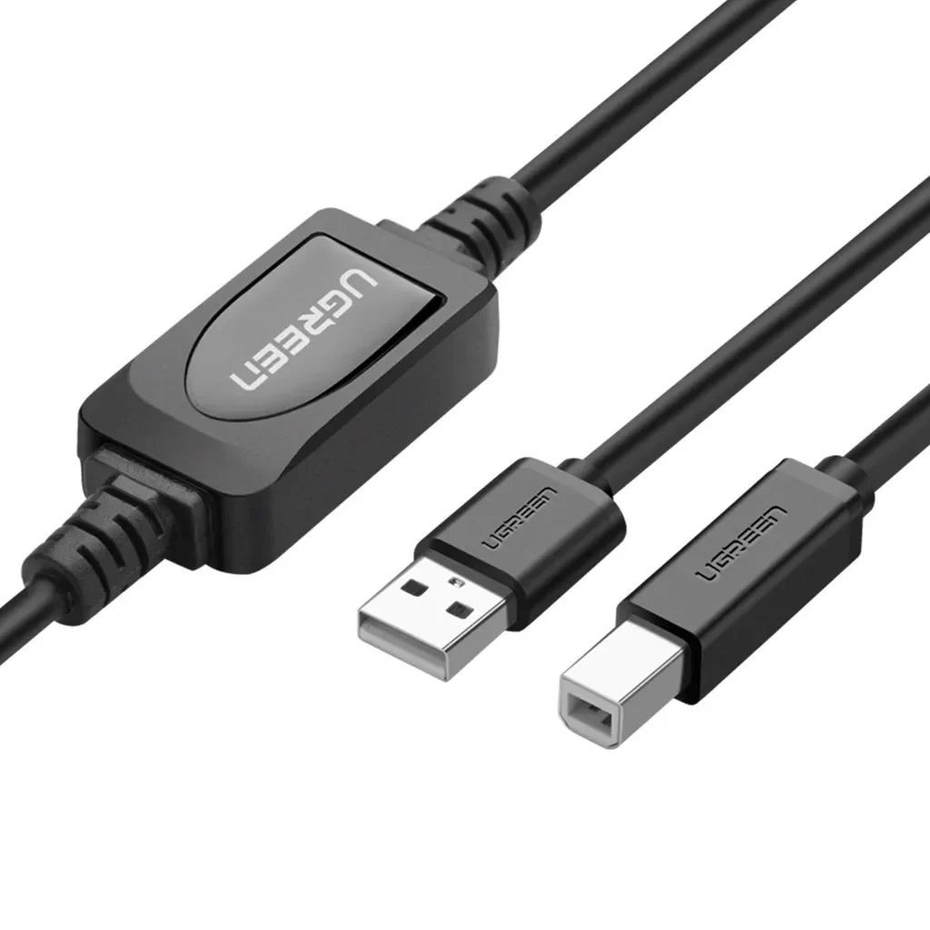 Cable USB 2.0 para impresora Activo de 10m – Ugreen