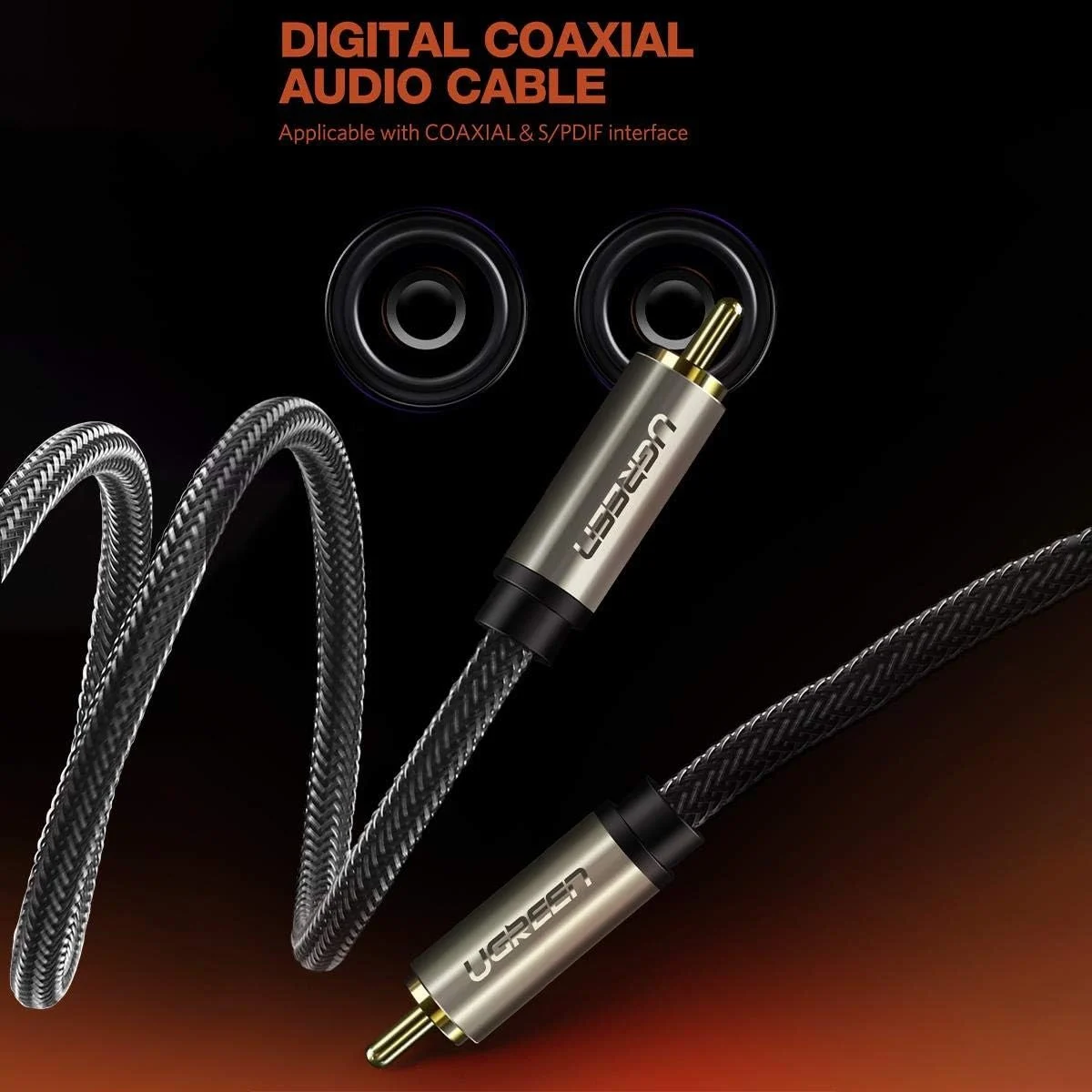 Cable Coaxial Digital blindado de 2m – Ugreen