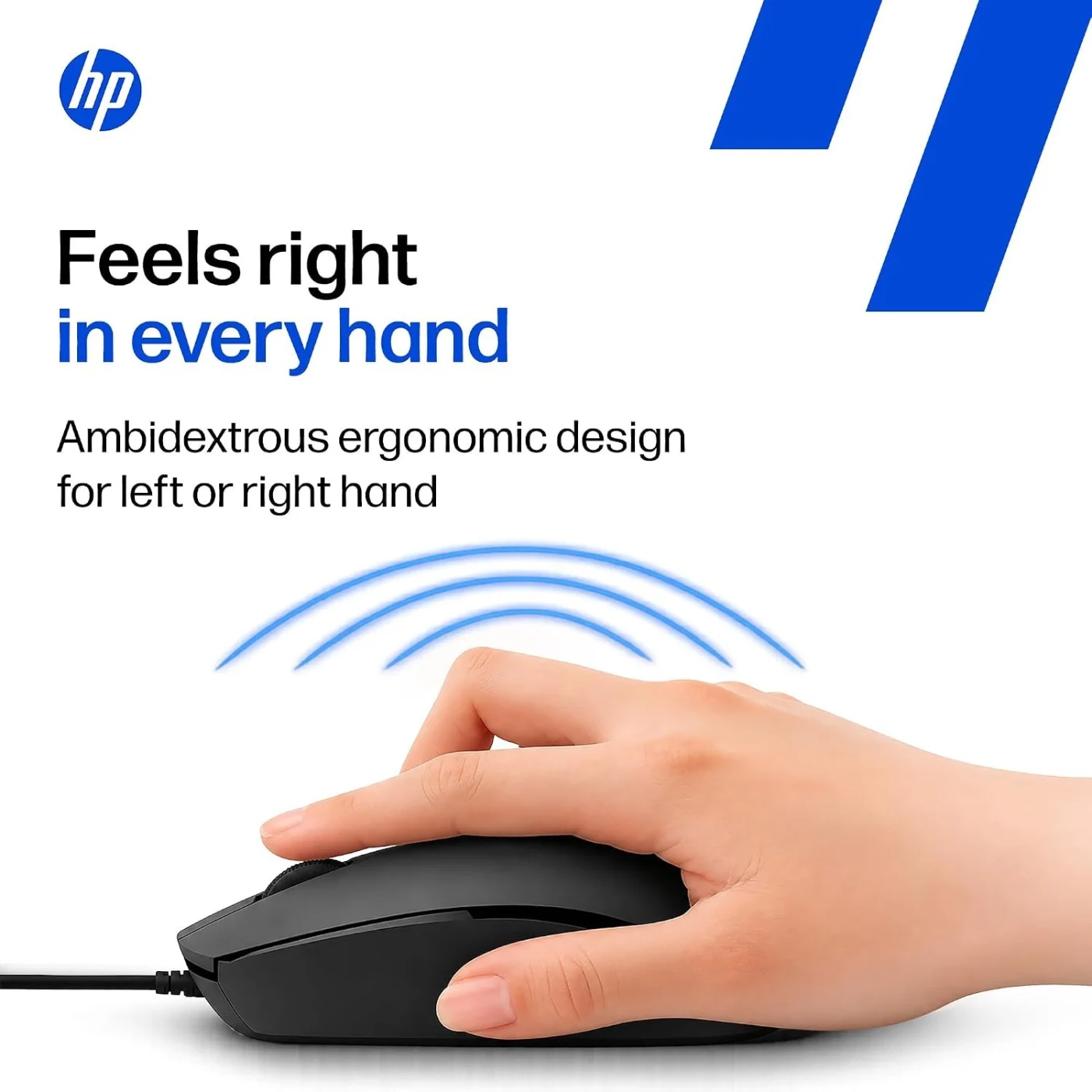 Mouse con cable black M10 – HP