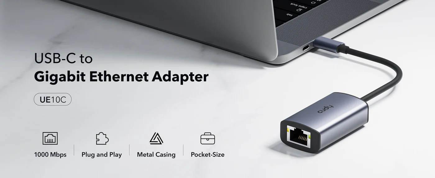 Adaptador USB-C a Red 10/100/1000 – Cudy