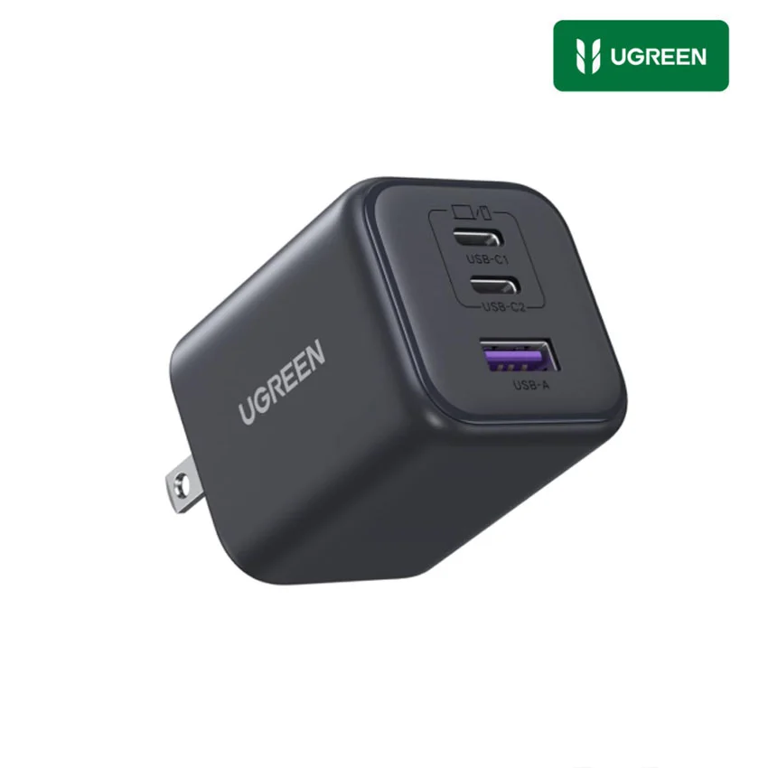 Cargador Gan 45W x2 USB-C 1xUSB-A – Ugreen