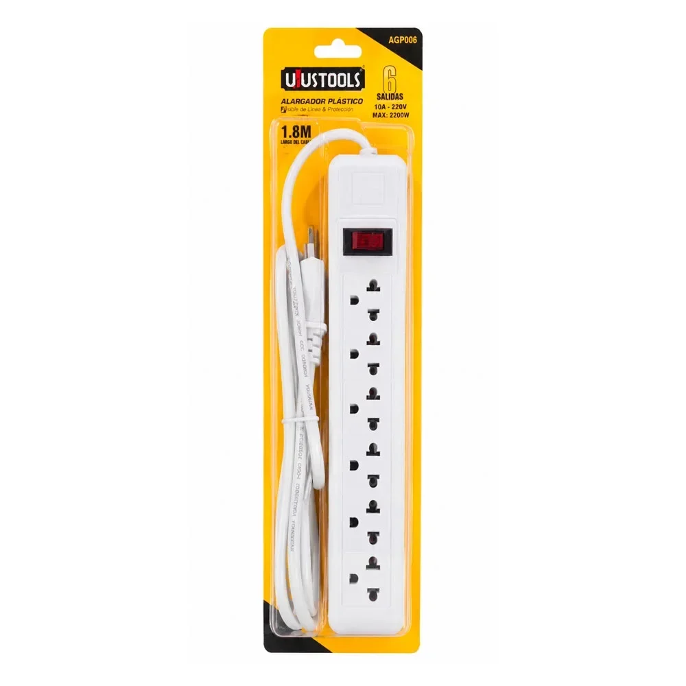 Regleta de 6 tomas de 1.8M – Uyustuls