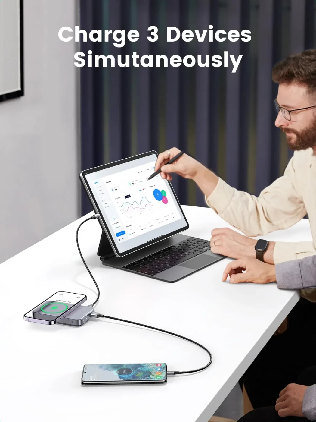 Power Bank de 10.000mAh Magnético Space Gray – Ugreen