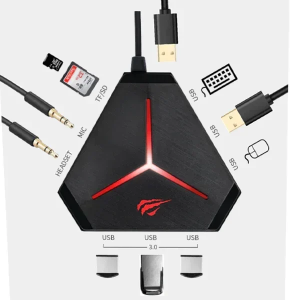 Hub USB Multi - Interface Gamenote H95