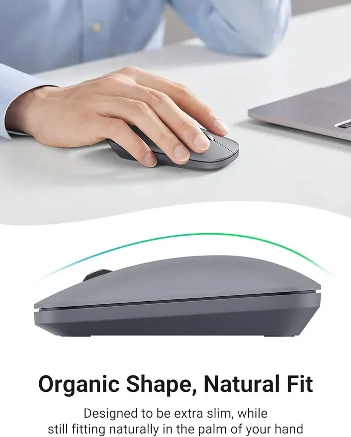 Mouse Inalámbrico (Gris) – Ugreen