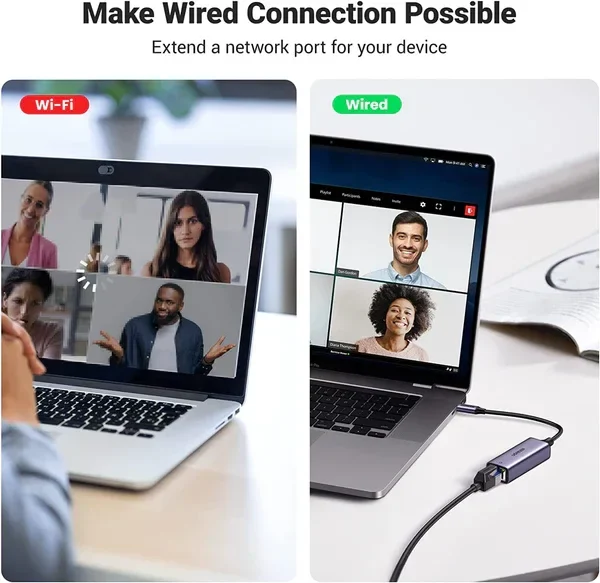 Adaptador USB-C a Red Gigabite 10/100/1000 – Ugreen