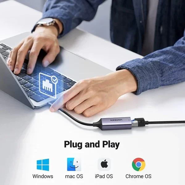 Adaptador USB-C a Red Gigabite 10/100/1000 – Ugreen