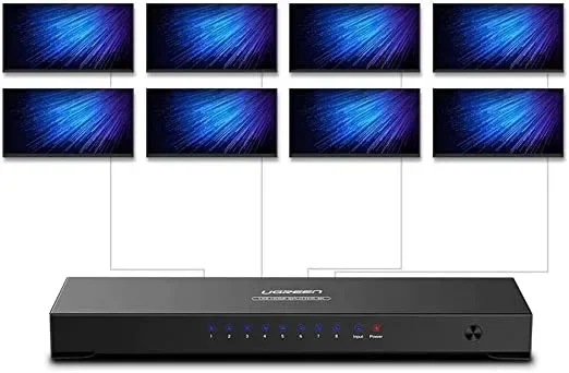 Splitter amplificador HDMI 1×8
