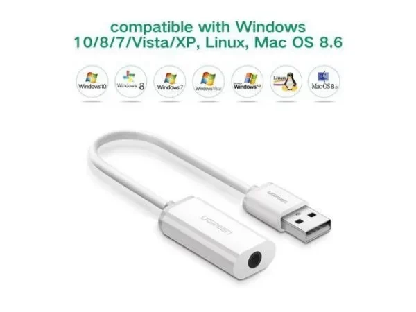 Cable Adaptador de USB 2.0 a Aux Jack 3.5mm – Ugreen