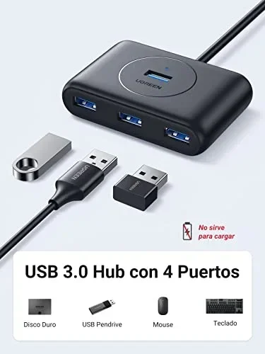 Hub USB 3.0 de 4 puertos – Ugreen