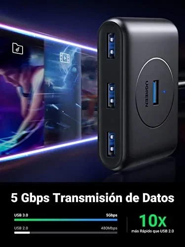 Hub USB 3.0 de 4 puertos – Ugreen