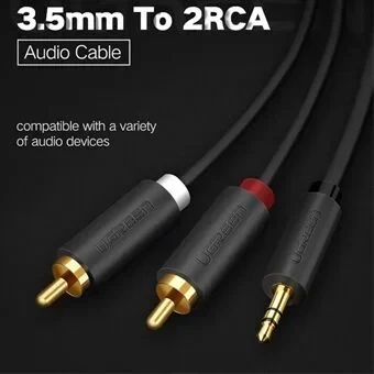 Cable de audio Jack 3.5mm a RCA R/L de 10m – Ugreen
