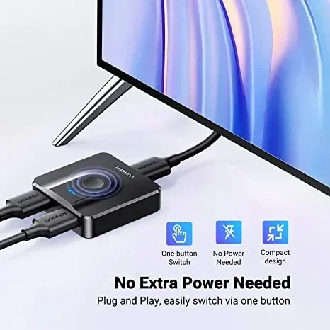 Switch/Splitter HDMI de 2 puertos 4K 60Hz – Ugreen