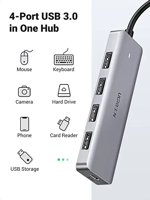 Hub USB-C de 4 puertos USB 3.0 – Ugreen