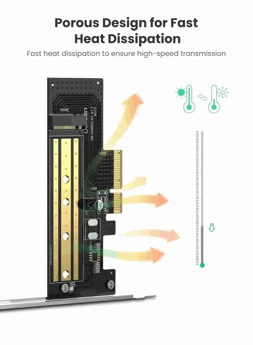 Tarjeta PCI-Express para M.2 NVMe – Ugreen