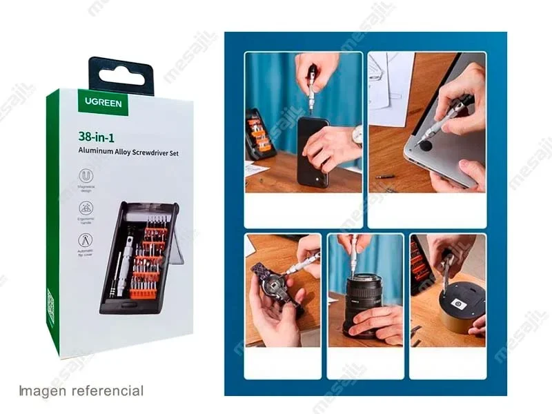 Set de destornillador 38 en 1 de aluminio – Ugreen