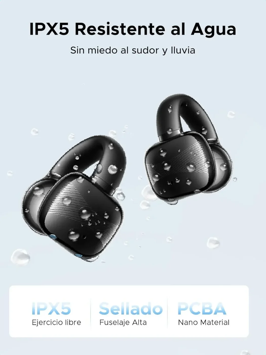 Auriculares inalámbricos de oreja abierta Bluetooth 5.4 de 30 horas – Ugreen