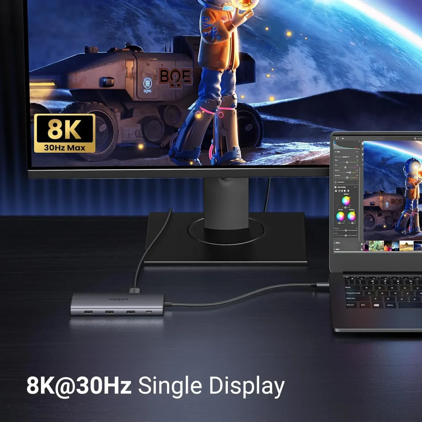 Dock Station 10 en 1 Revodok Pro 210 USB C Dock Dual