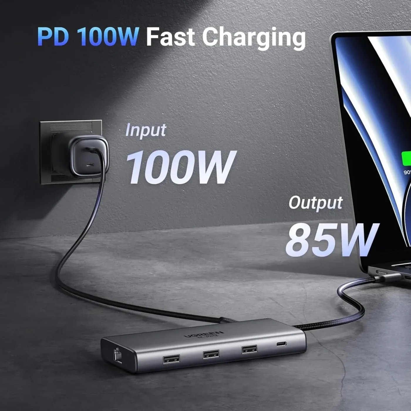 Dock Station 10 en 1 Revodok Pro 210 USB C Dock Dual