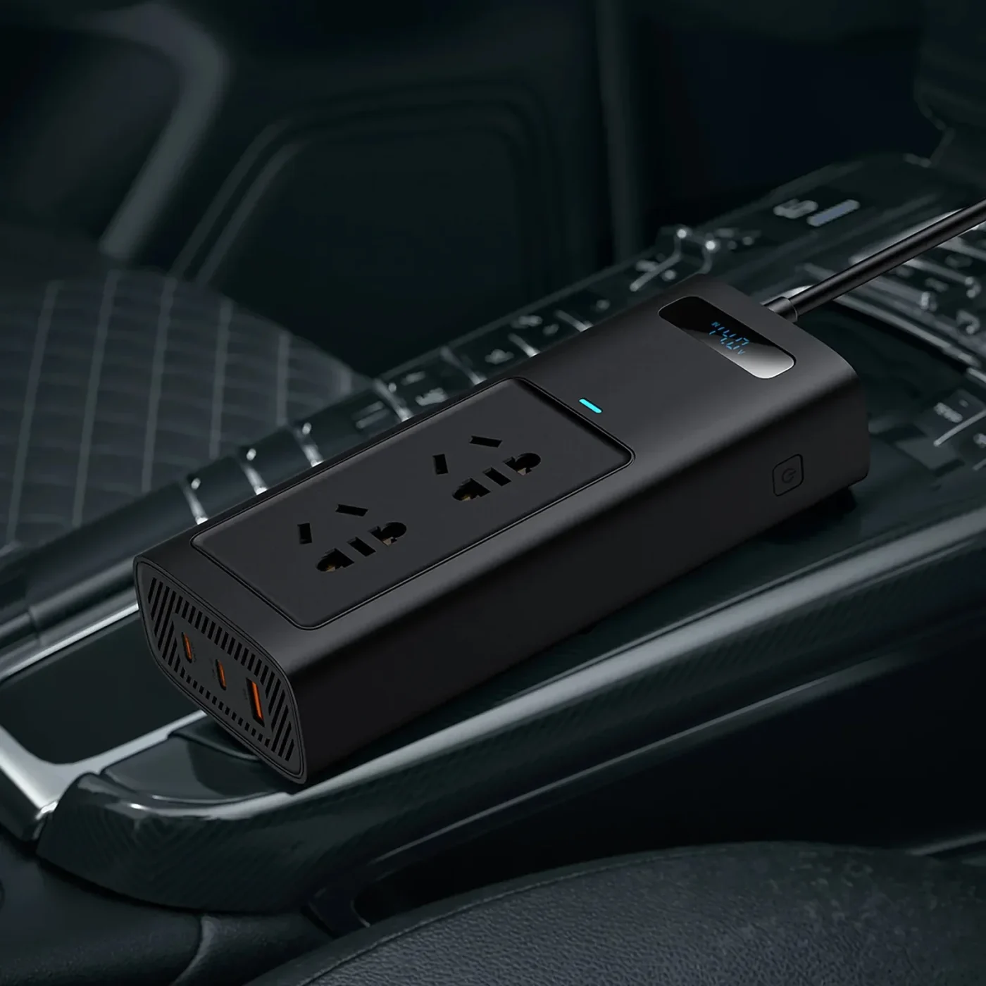 Inversor de corriente para coche + cargador rápida de 150W