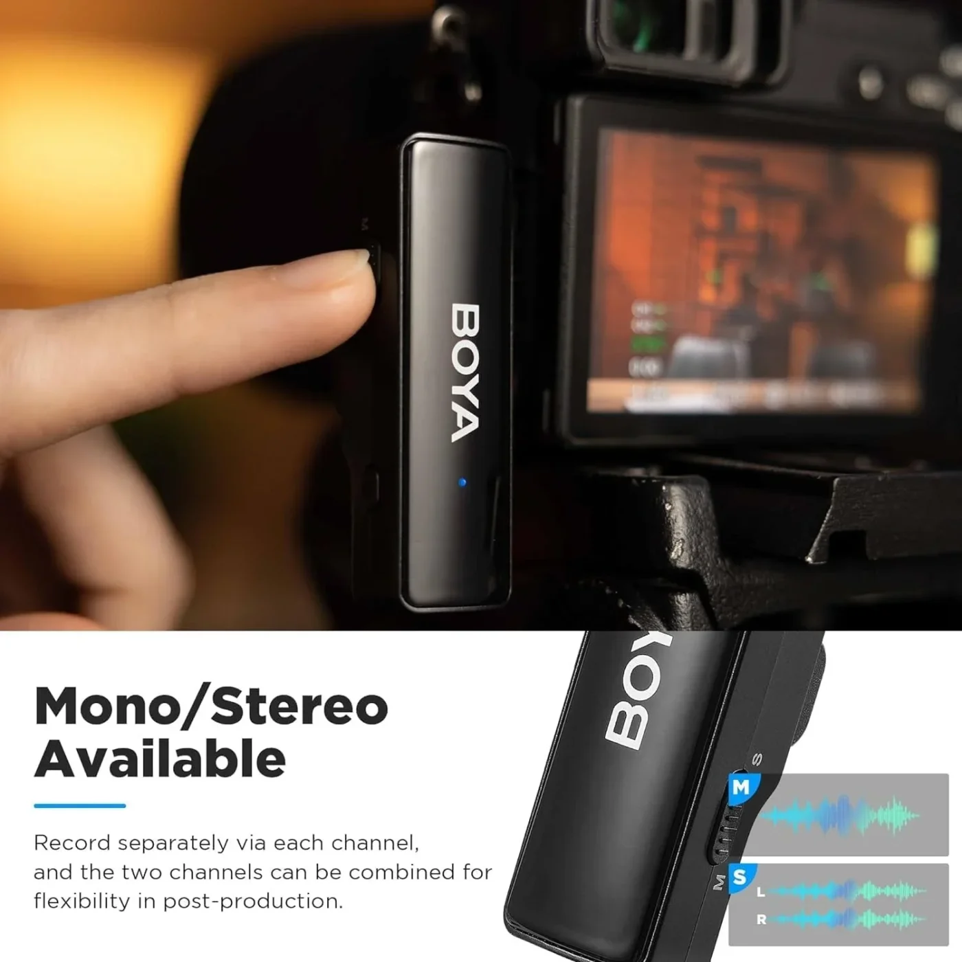 Micrófono inalámbrico con usb C 2.4 GHz «BOYA»
