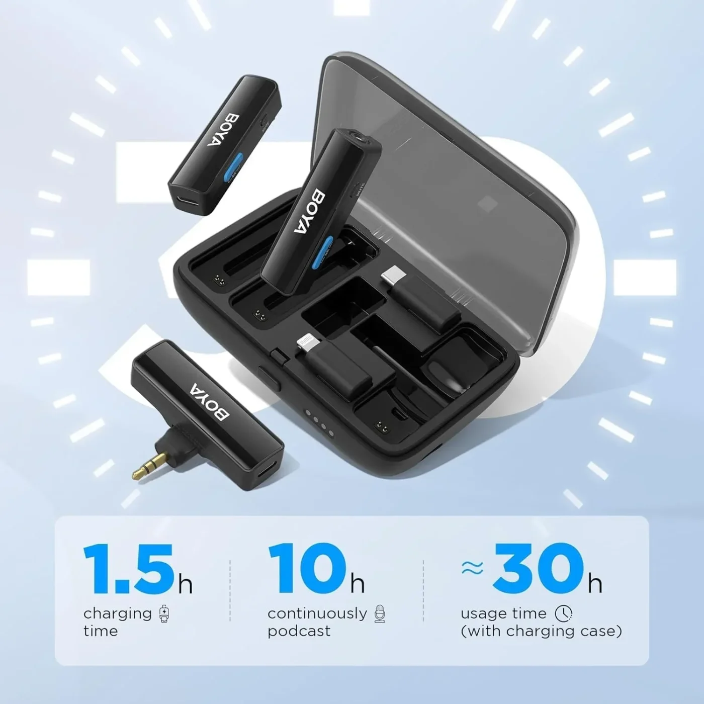 Micrófono inalámbrico con usb C 2.4 GHz «BOYA»