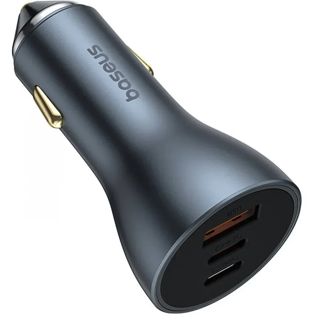 Cargador triple 2 USB C – USB cigarrera de 65w