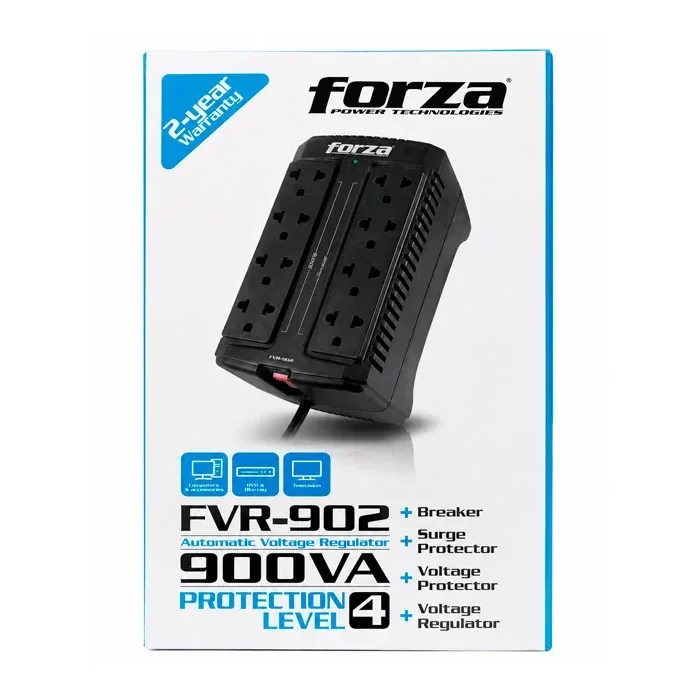 Estabilizador de corriente de 900VA/450 Watts – Forza