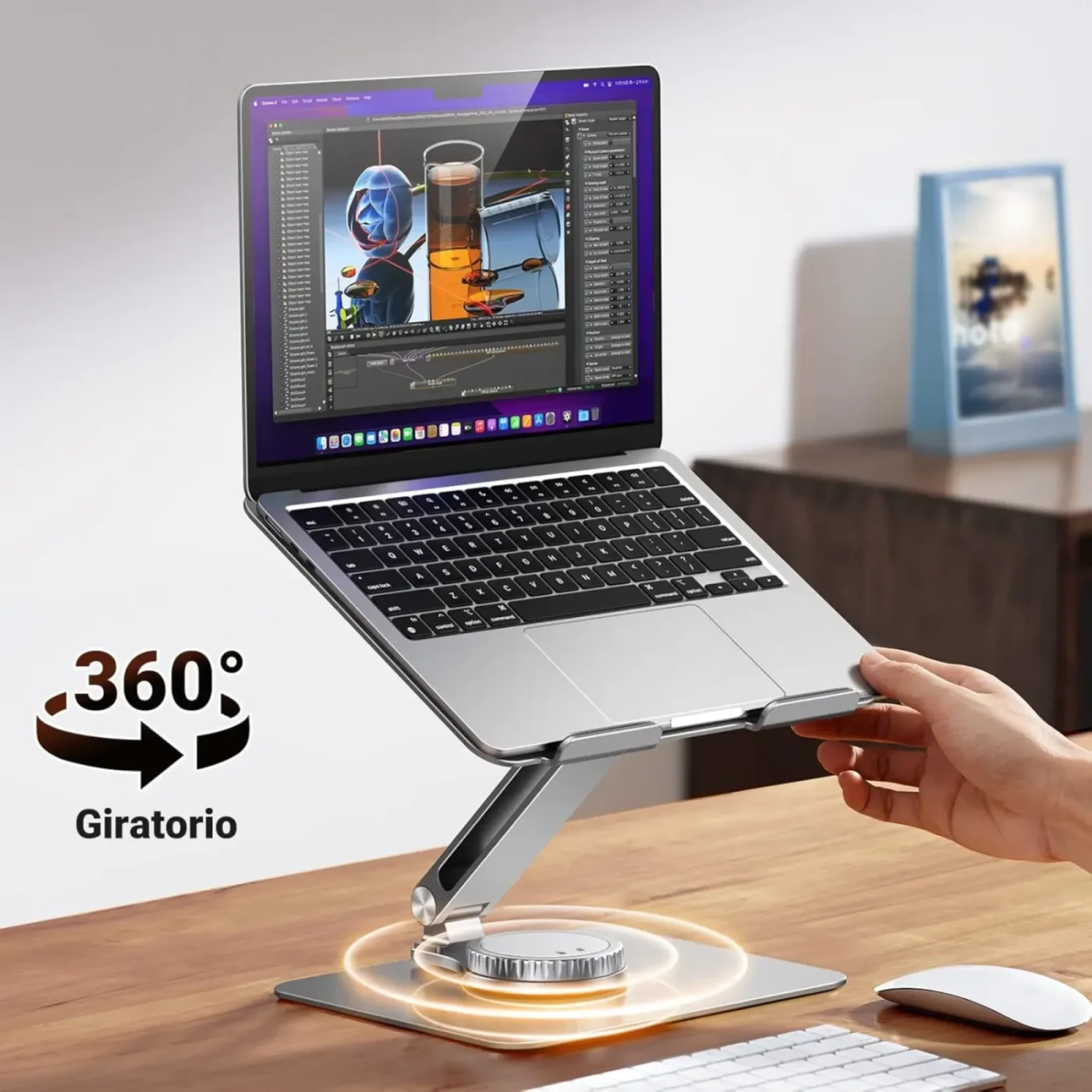 Soporte para Portátil Ajustable a perilla