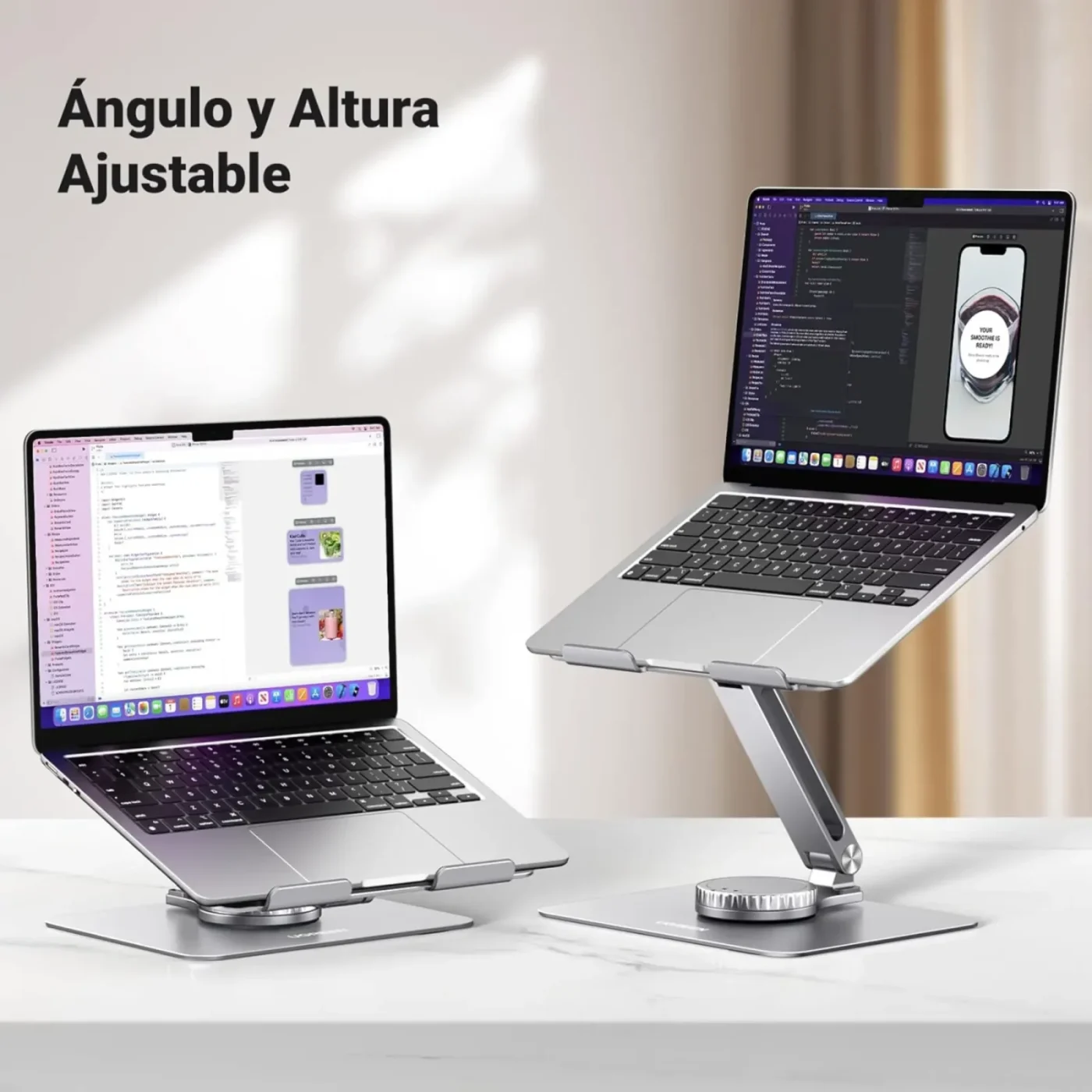 Soporte para Portátil Ajustable a perilla
