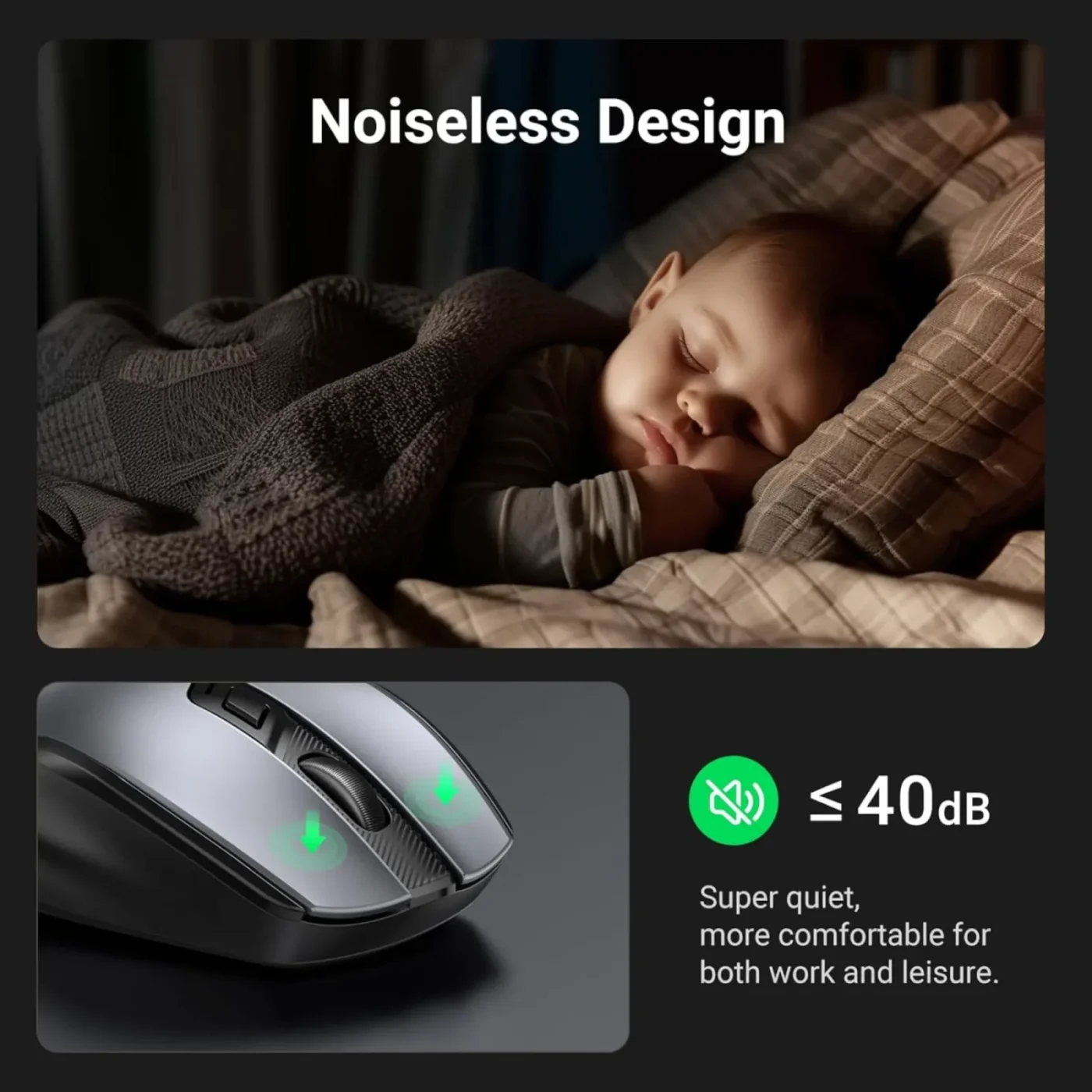 Mouse y Teclado combo Inalámbrico – Ugreen