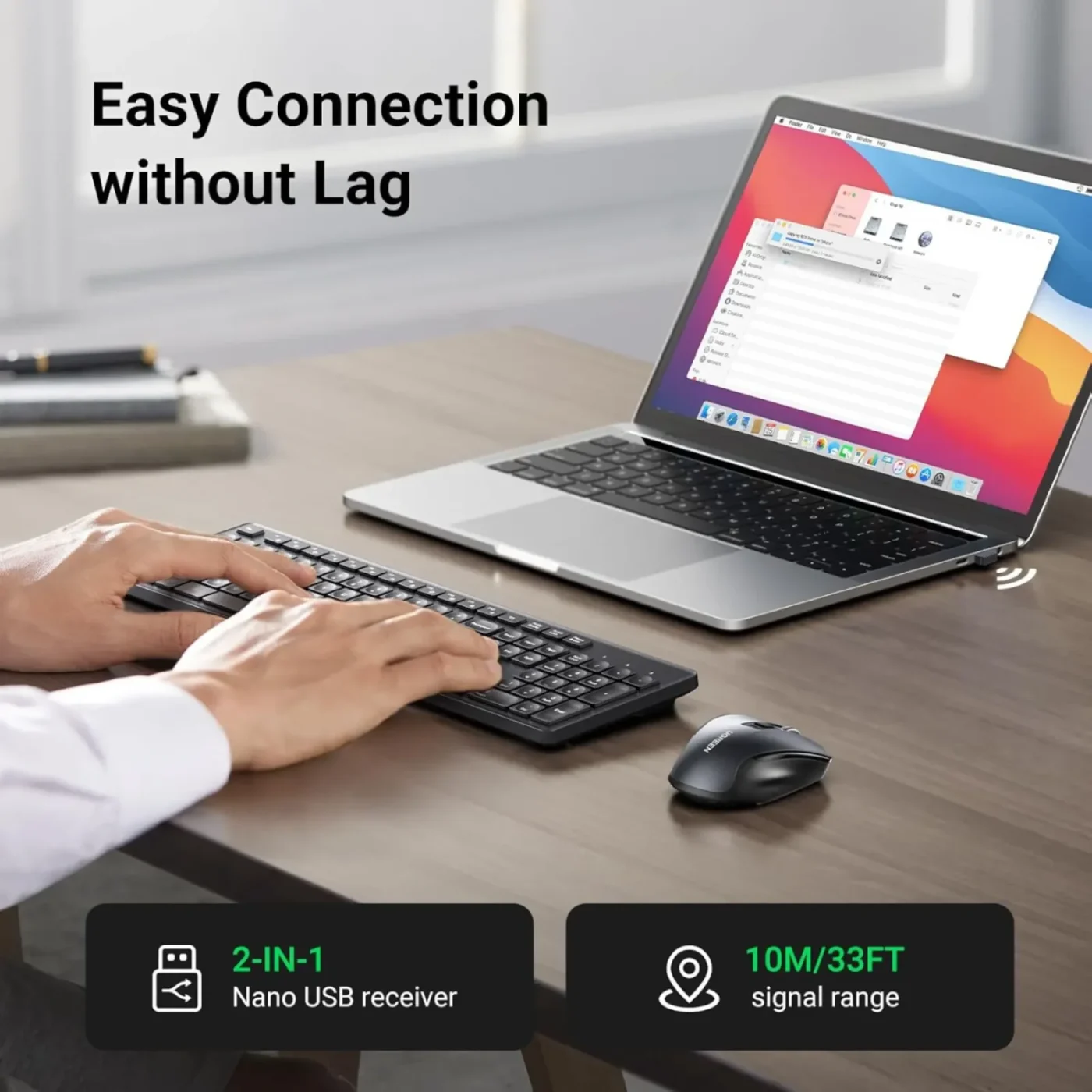 Mouse y Teclado combo Inalámbrico – Ugreen