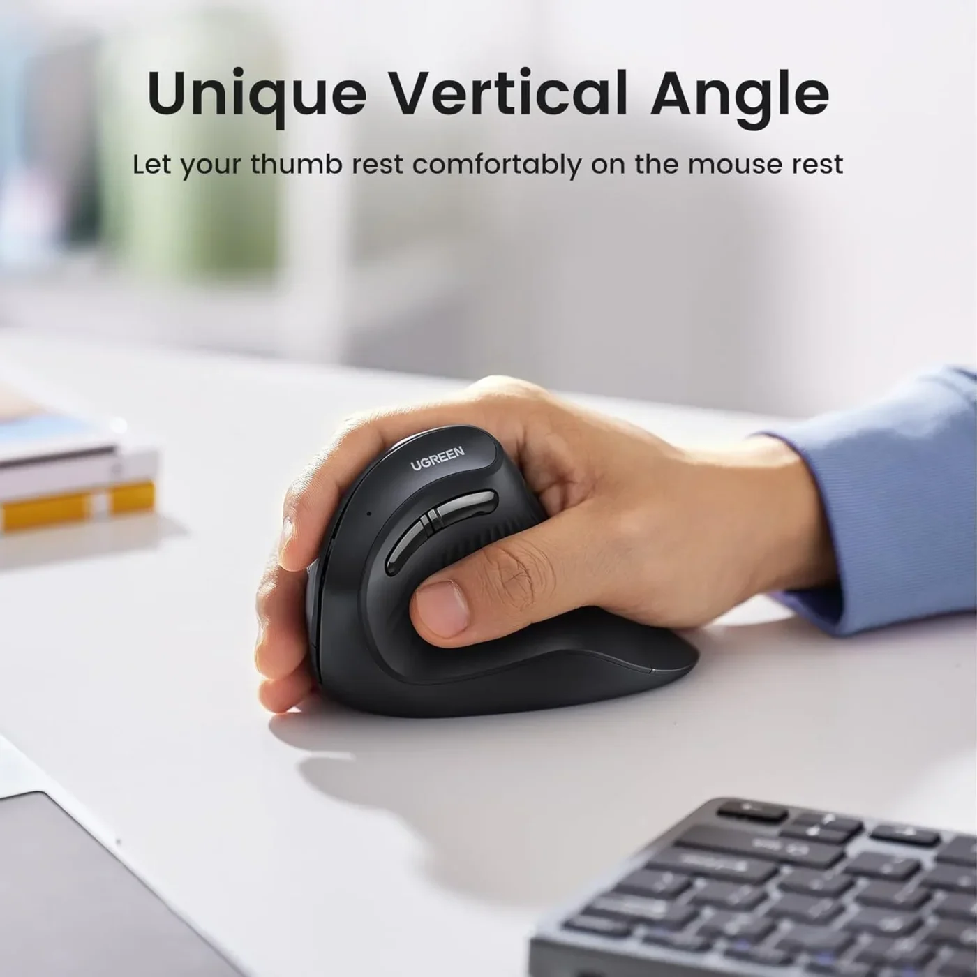 Mouse Vertical Inalámbrico/Bluetooth 5.0 – Ugreen