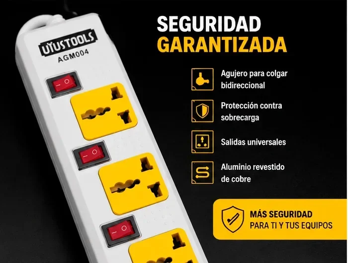 Regleta de 4 tomas universal de 3M – Uyustuls