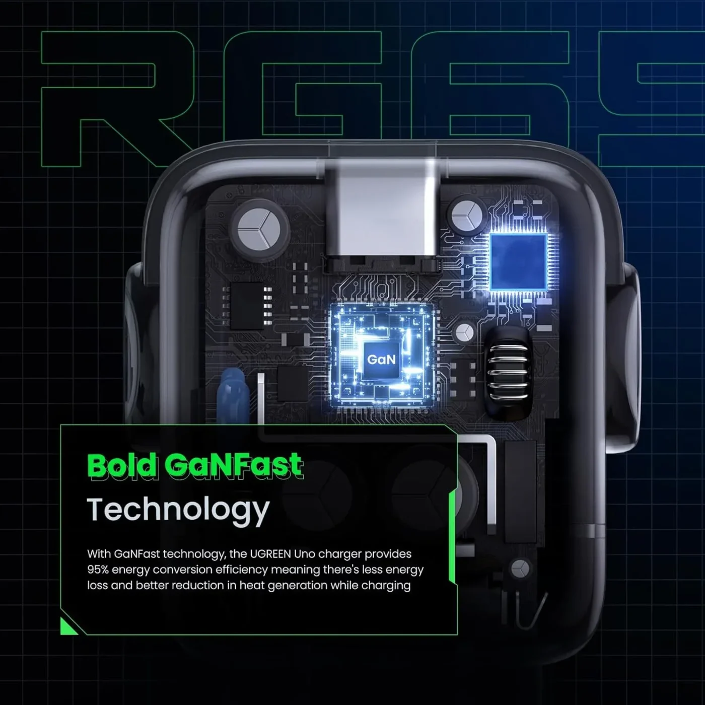 Cargador USB-C/A 65w Nexode Robot Gan