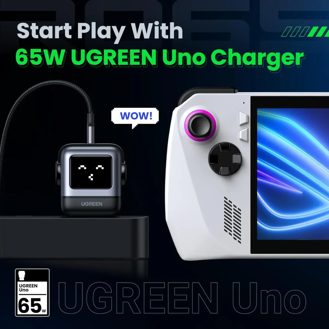 Cargador USB-C/A 65w Nexode Robot Gan