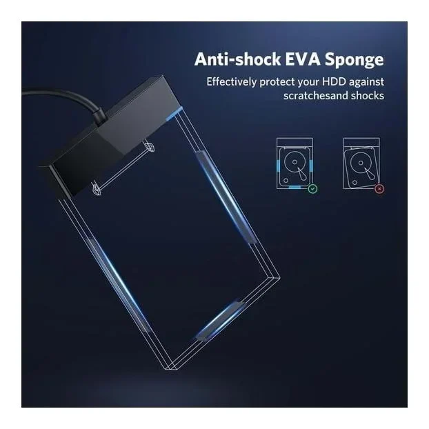 Rack int USB 3.0 para Disco duro 2.5 – Ugreen