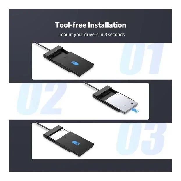 Rack int USB 3.0 para Disco duro 2.5 – Ugreen