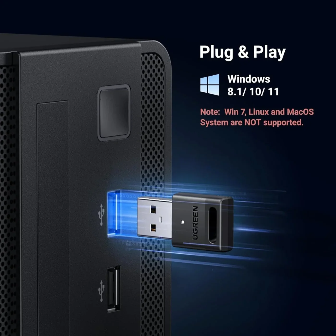 Adaptador USB Bluetooth 5.3 – Ugreen