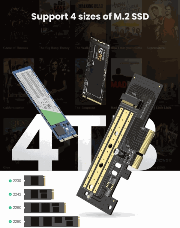 Tarjeta PCI-Express para M.2 NVMe - Imagen 3