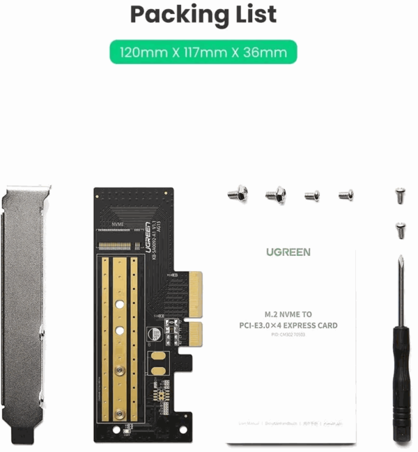 Tarjeta PCI-Express para M.2 NVMe - Imagen 4